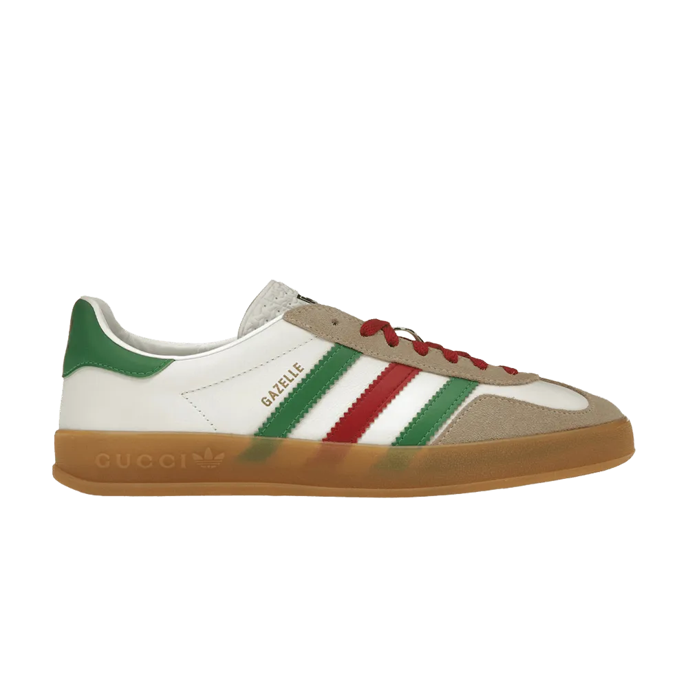 Adidas x Gucci Gazelle 'White Green Red'