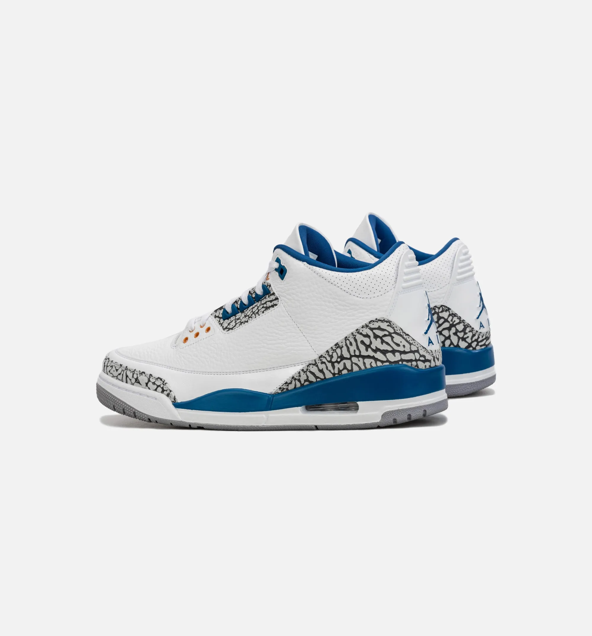 Air Jordan 3 Retro Wizards True Blue Mens Lifestyle Shoe - White/Blue