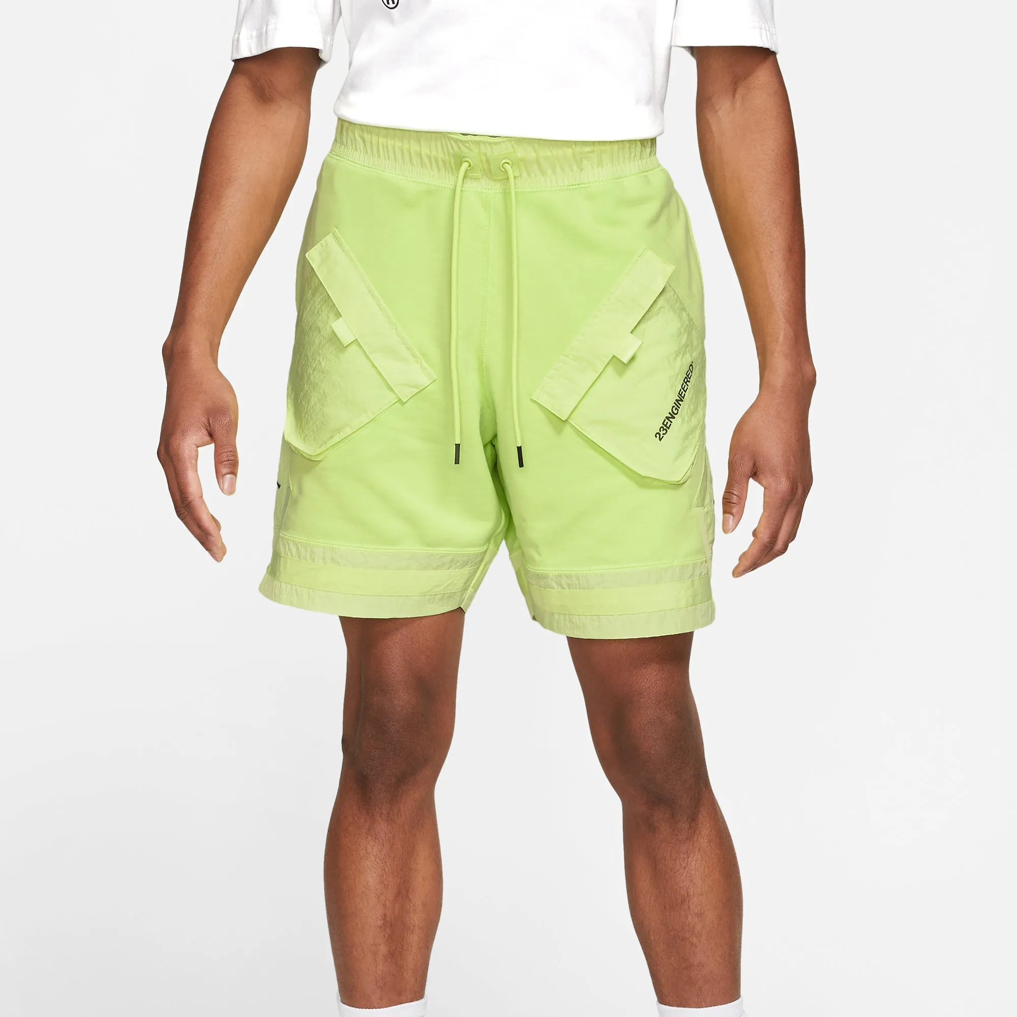 Air Jordan Mens 23 Engineered Shorts 'Lt Lemon Twist'