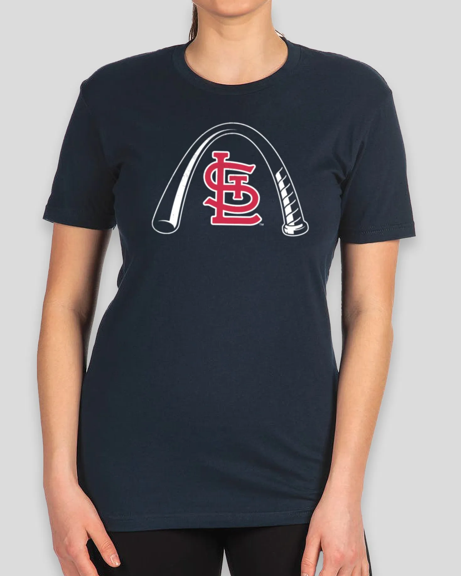 Arched Bat Women's Warm-Up Tee - St. Louis Cardinals