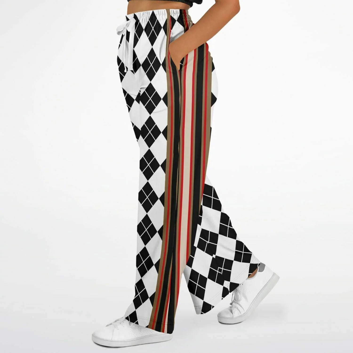 Argyle Me Eco-Poly Stretchy Phat Bellbottoms