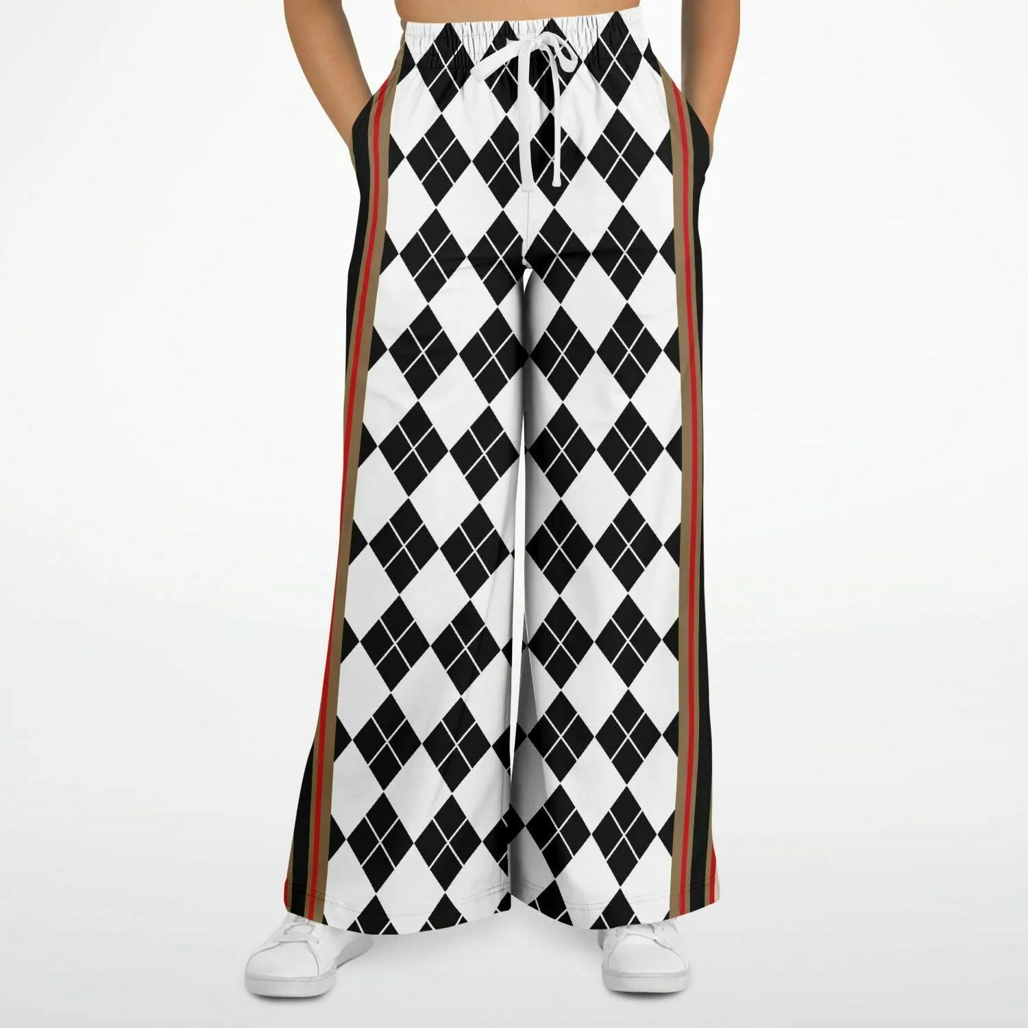 Argyle Me Eco-Poly Stretchy Phat Bellbottoms