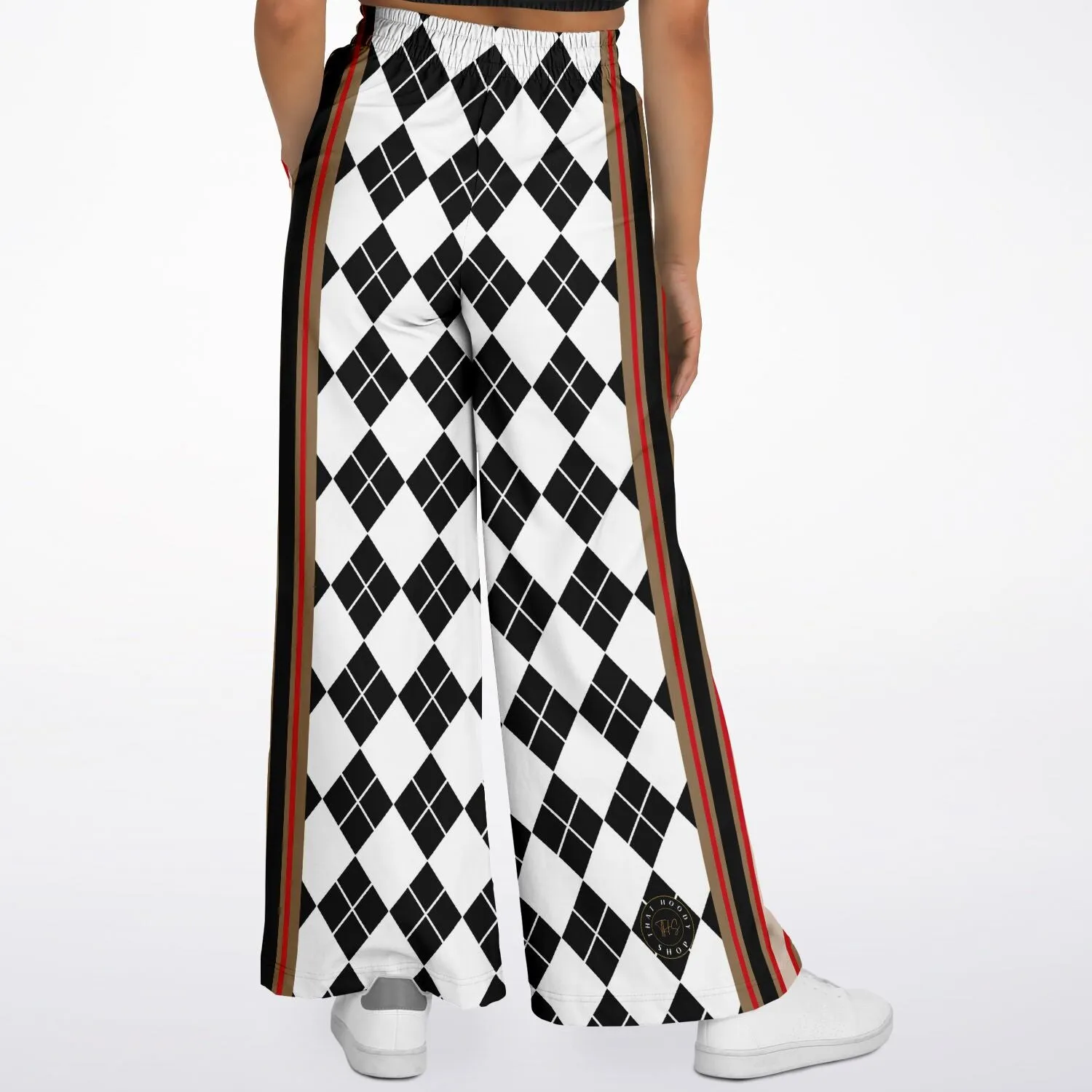 Argyle Me Eco-Poly Stretchy Phat Bellbottoms