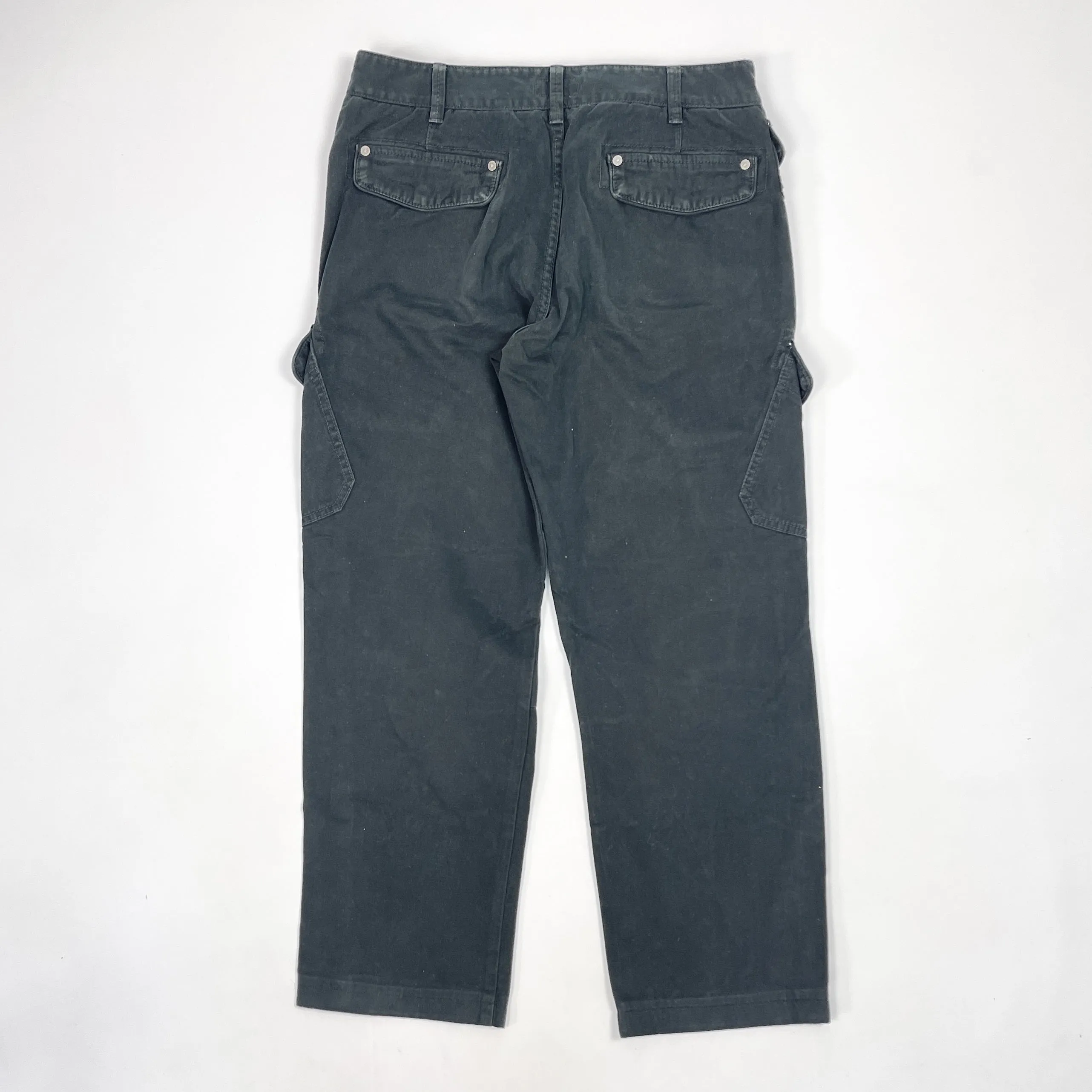 Armani Black Cargo Denim Pants 2000's