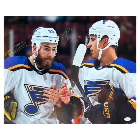 Brayden Schenn and Ryan O'Reilly St Louis Blues Dual Autographed 16X20 Photo - JSA COA