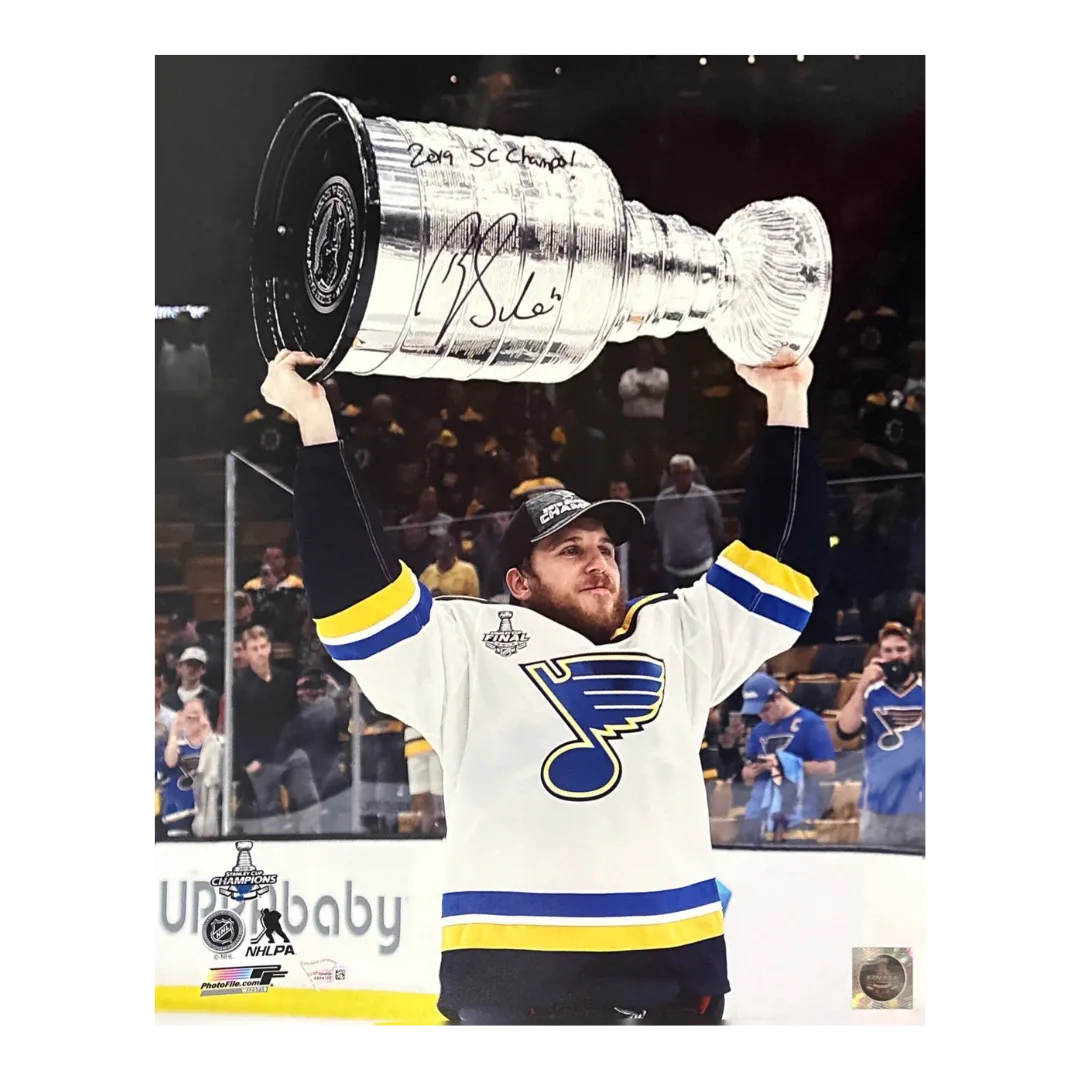 Brayden Schenn St Louis Blues Autographed 16x20 w/ "2019 SC Champs" Inscription - Fanatics COA