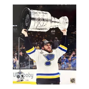 Brayden Schenn St Louis Blues Autographed 16x20 w/ "2019 SC Champs" Inscription - Fanatics COA