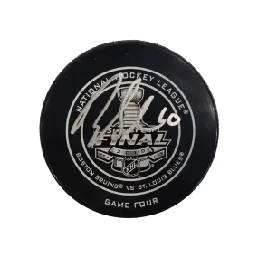 Brayden Schenn St Louis Blues Autographed 2019 Stanley Cup Final Game 4 Official Game Puck - JSA COA