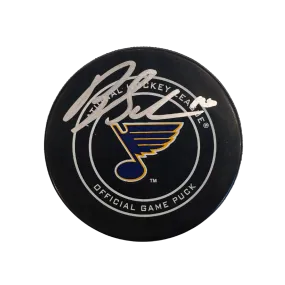 Brayden Schenn St Louis Blues Autographed Official Game Puck - Fan Cave COA