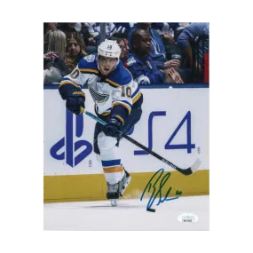 Brayden Schenn St Louis Blues Autographed Shooting Photo - JSA COA