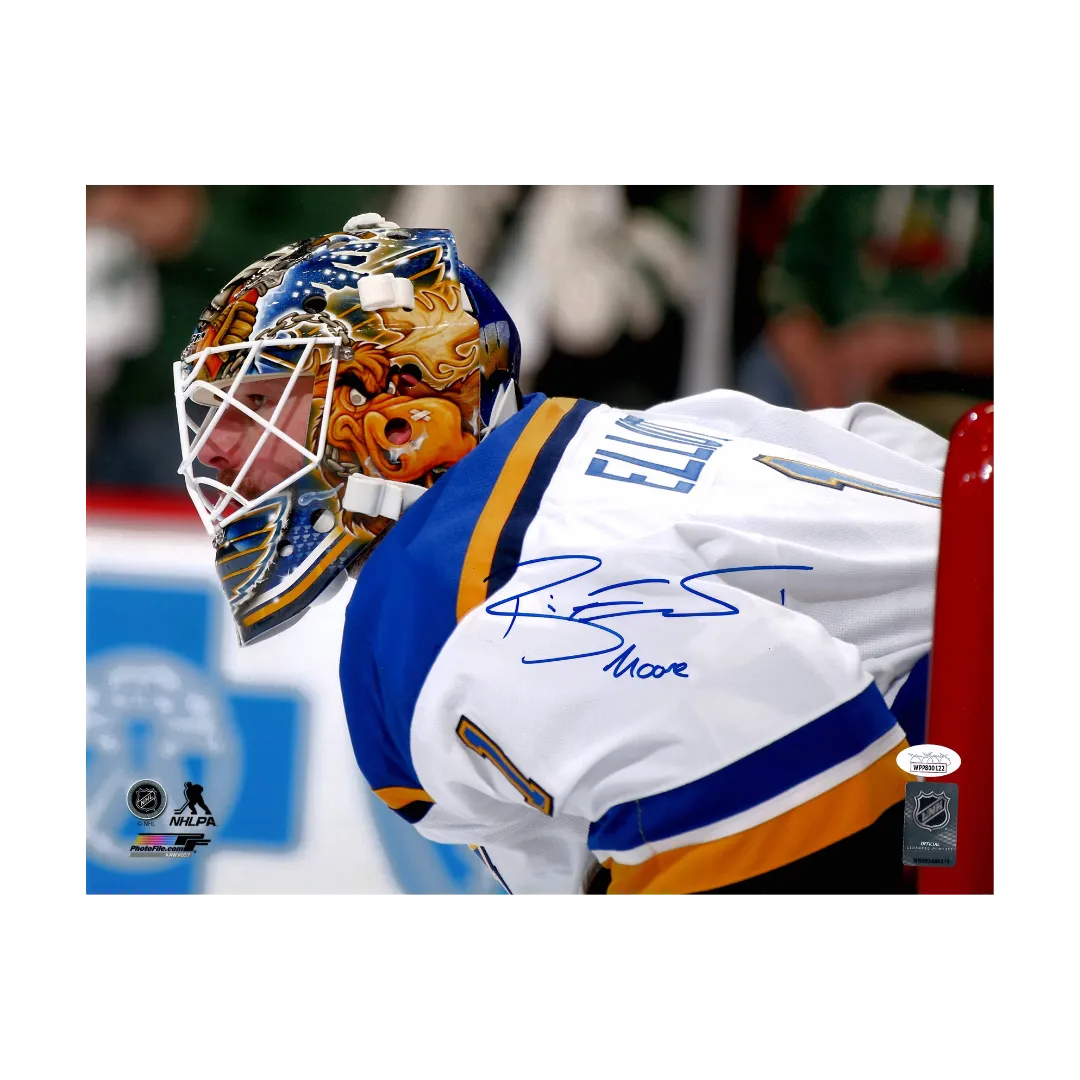 Brian Elliott St Louis Blues Autographed 11x14 Photo w/ "Moose" Inscription - JSA COA