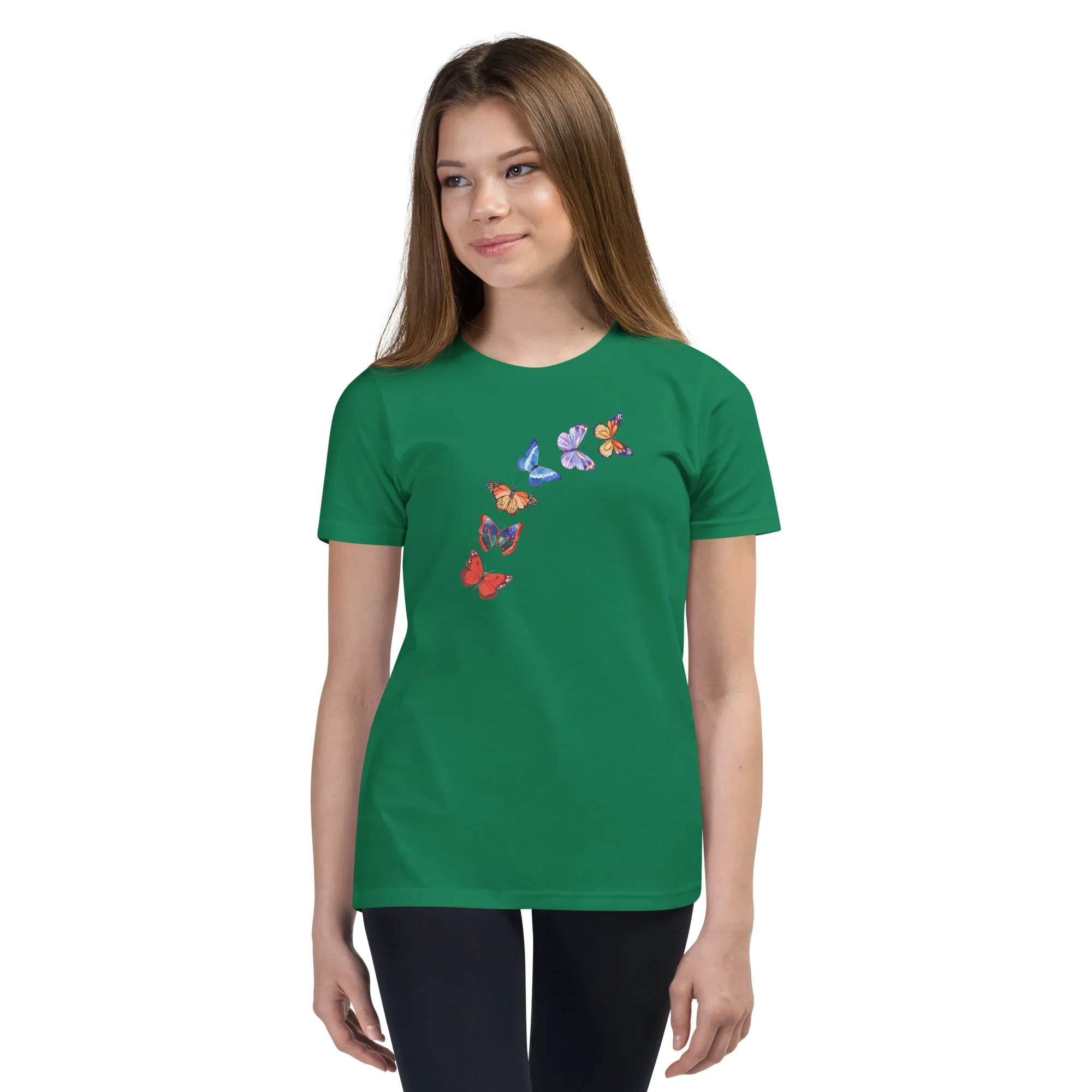 Butterflies in Flight Youth Short Sleeve T-Shirt (Several Colors Available)