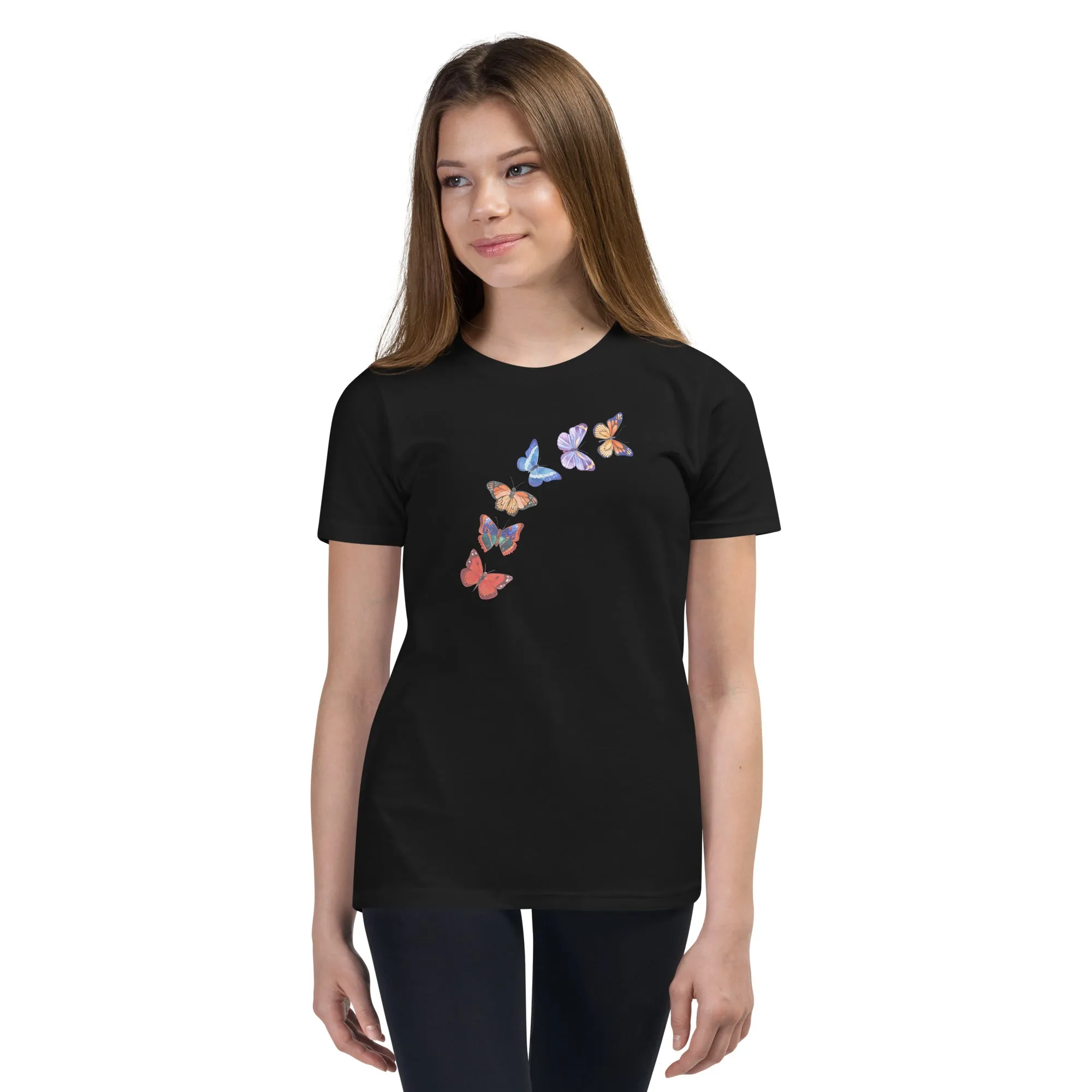 Butterflies in Flight Youth Short Sleeve T-Shirt (Several Colors Available)