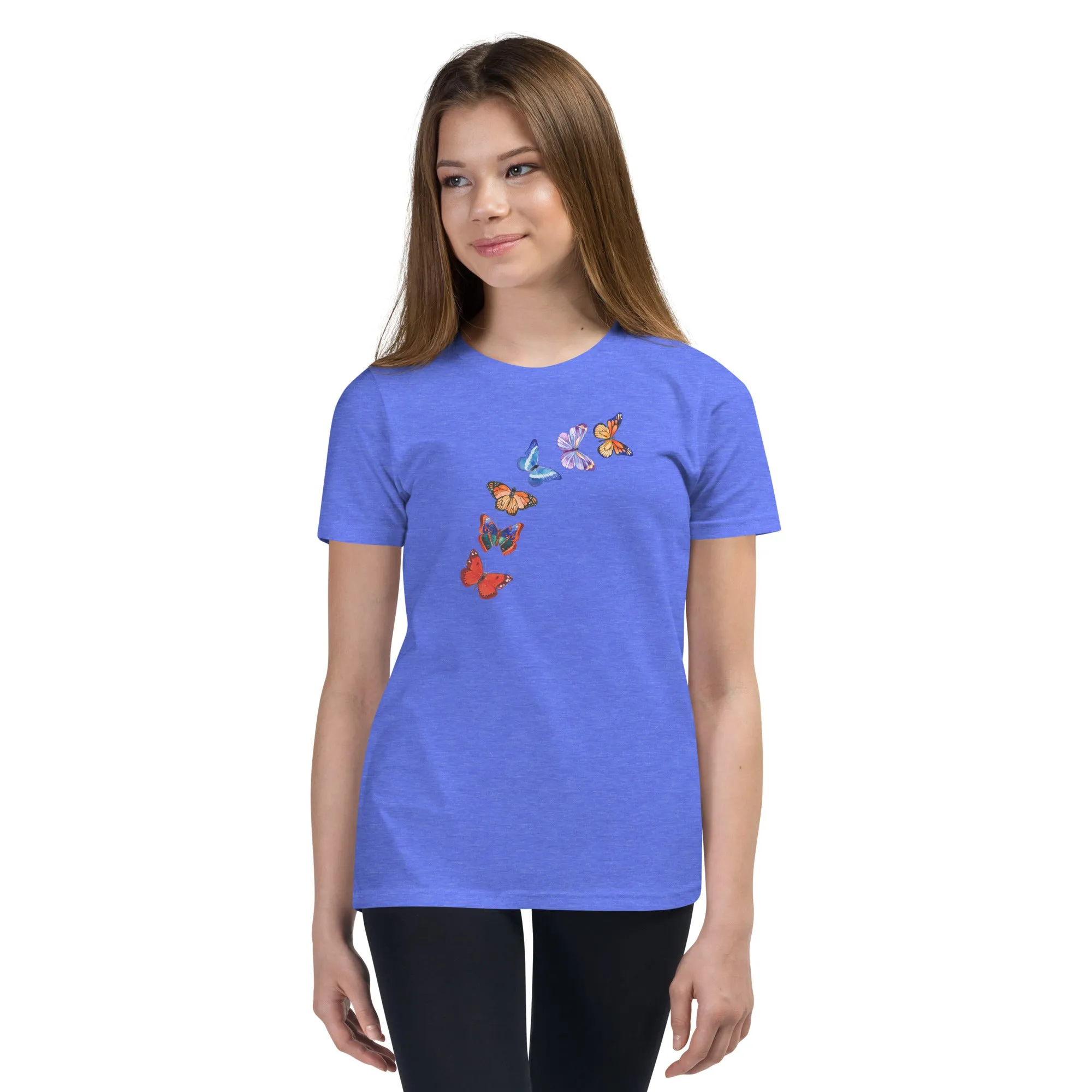 Butterflies in Flight Youth Short Sleeve T-Shirt (Several Colors Available)