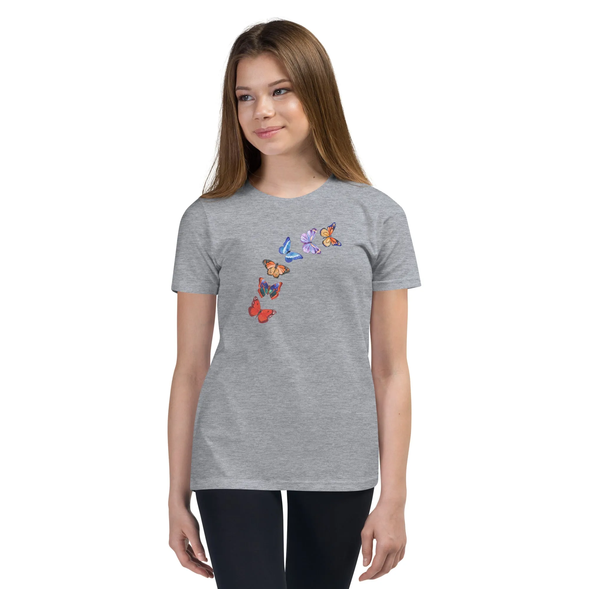 Butterflies in Flight Youth Short Sleeve T-Shirt (Several Colors Available)