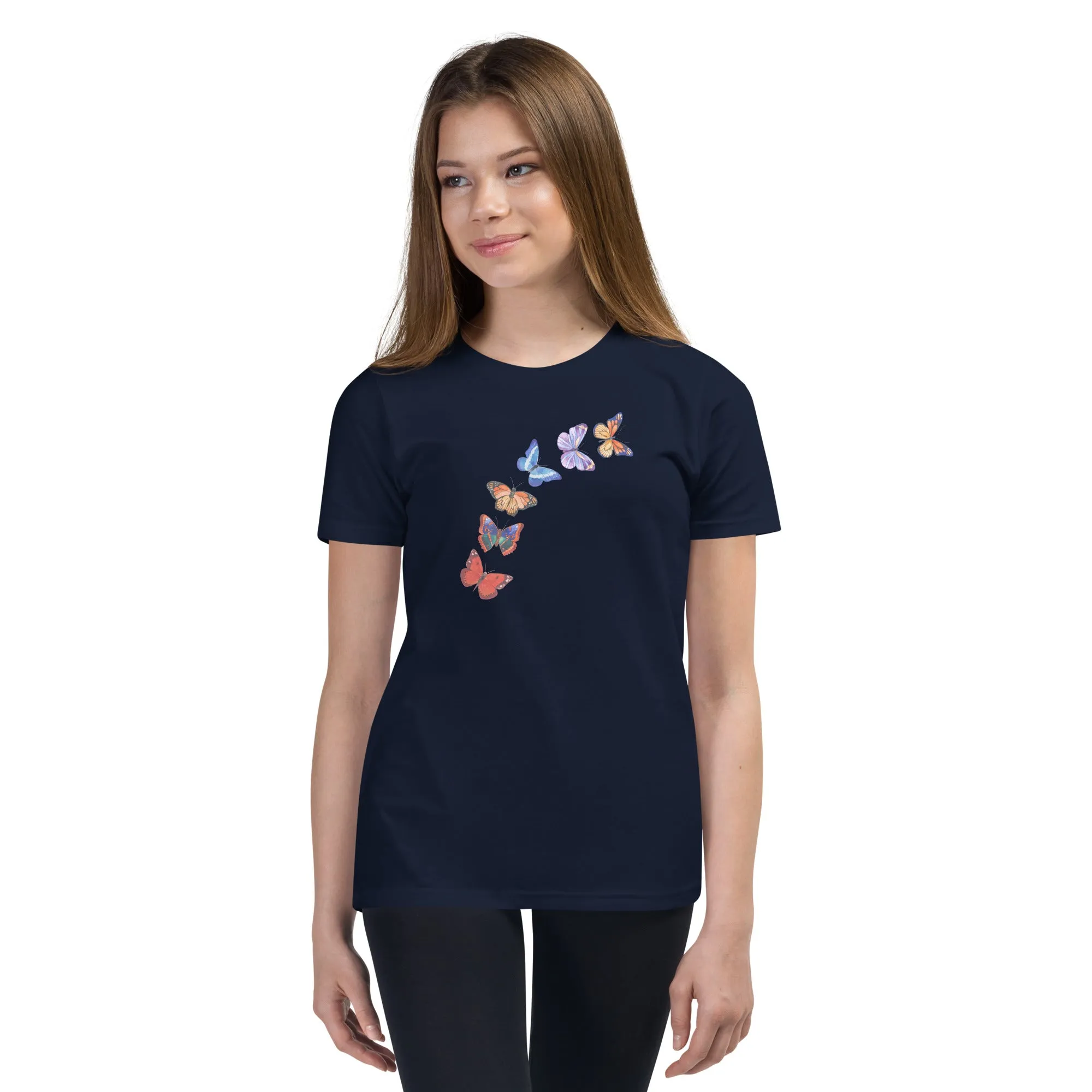 Butterflies in Flight Youth Short Sleeve T-Shirt (Several Colors Available)