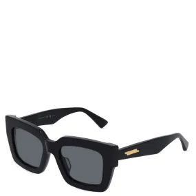 BV 1212S Classic Square Sunglasses, Black (G)