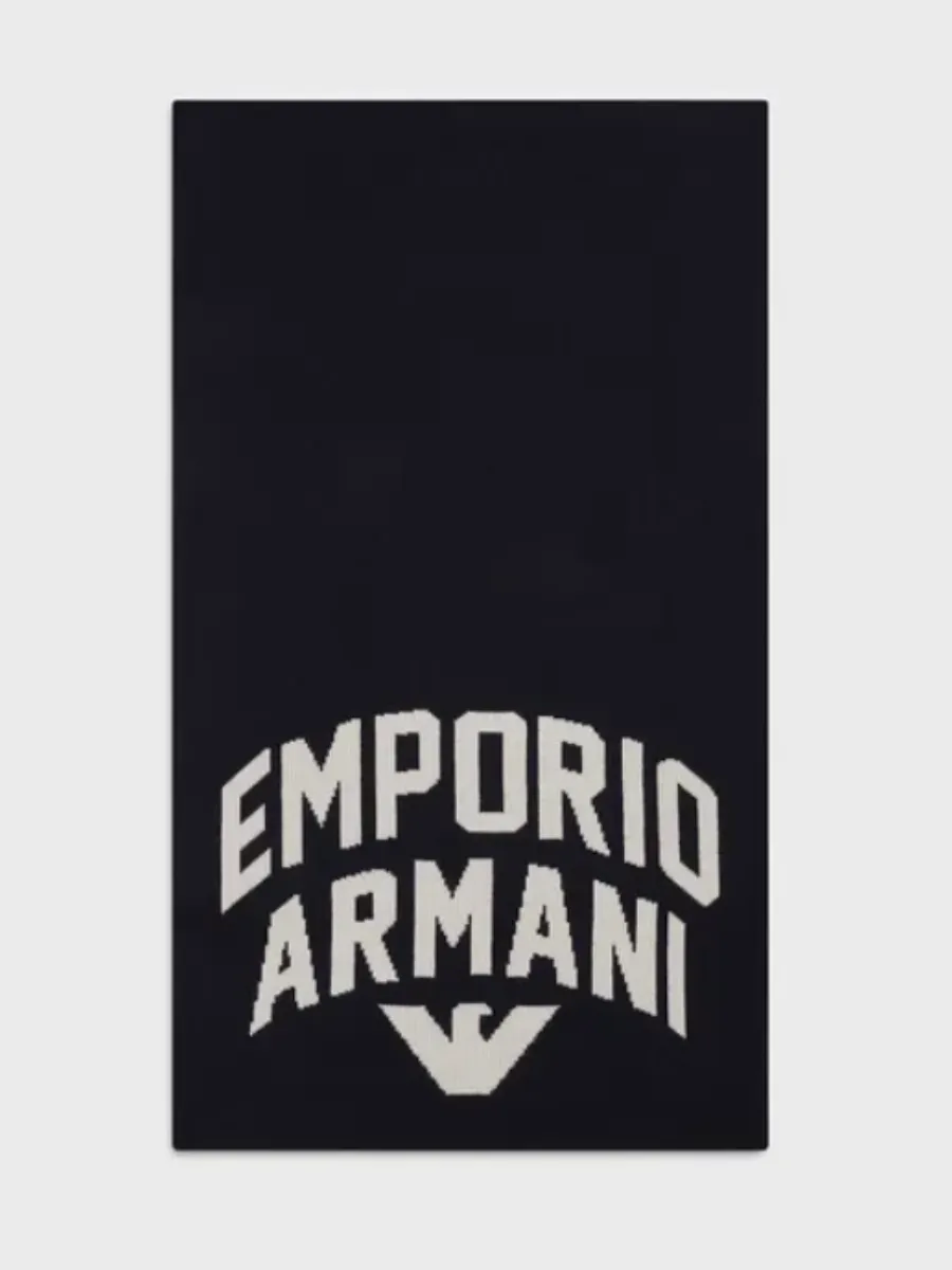 Cachecol Logo Jaquard Emporio Armani