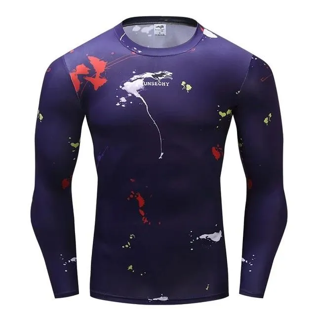 Camouflage Compression 'Paintball Camo' Long Sleeve Rashguard