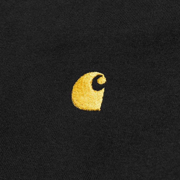 Carhartt Long Sleeve Chase T Shirt Black / Gold