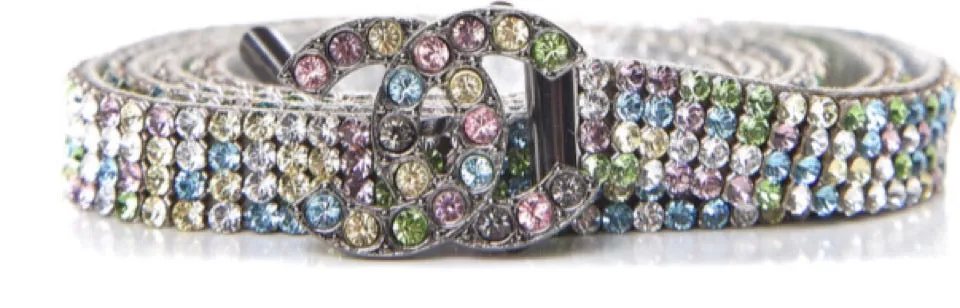 Chanel 05A MultiColor CC Strass Swarovski crystal Belt