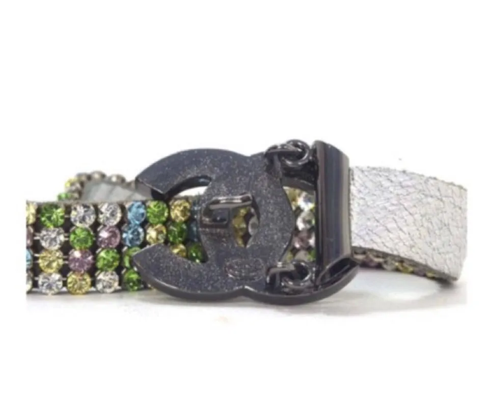 Chanel 05A MultiColor CC Strass Swarovski crystal Belt