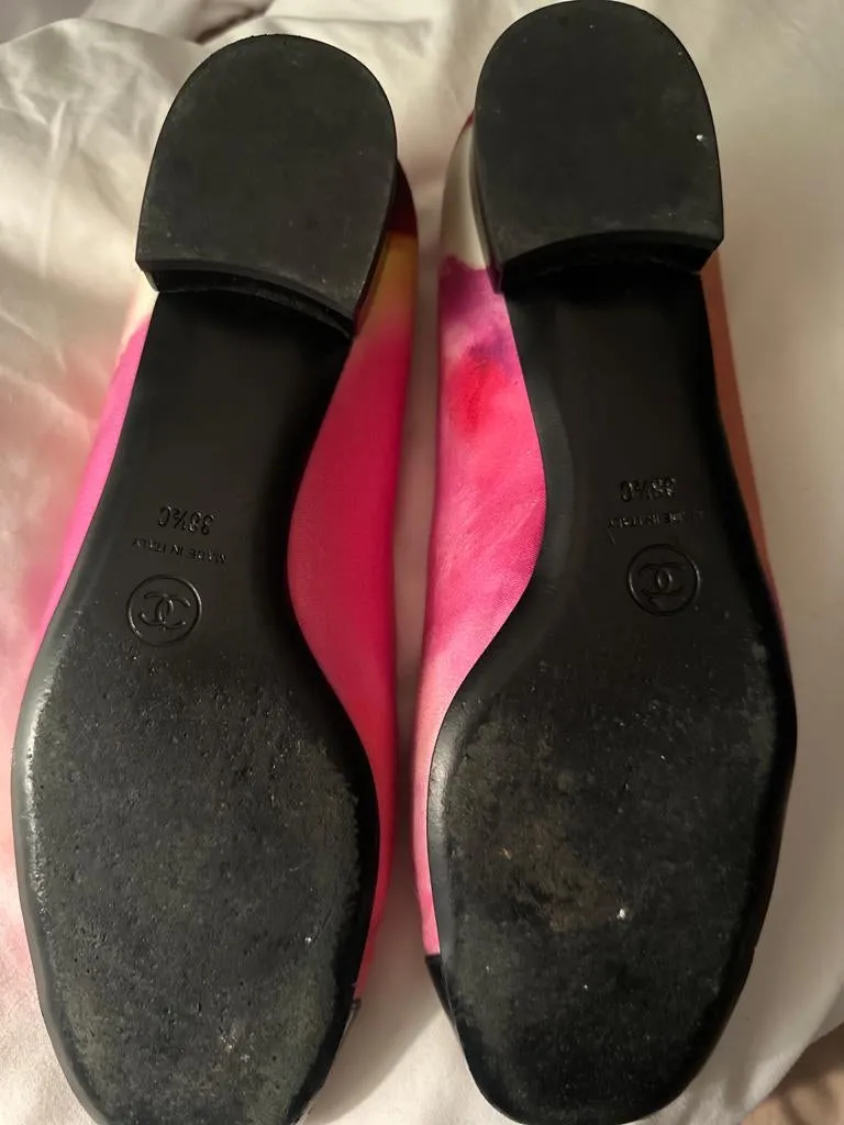 Chanel 15P 2015 Spring Water Color Flats EU 38C US 8.5 Wide