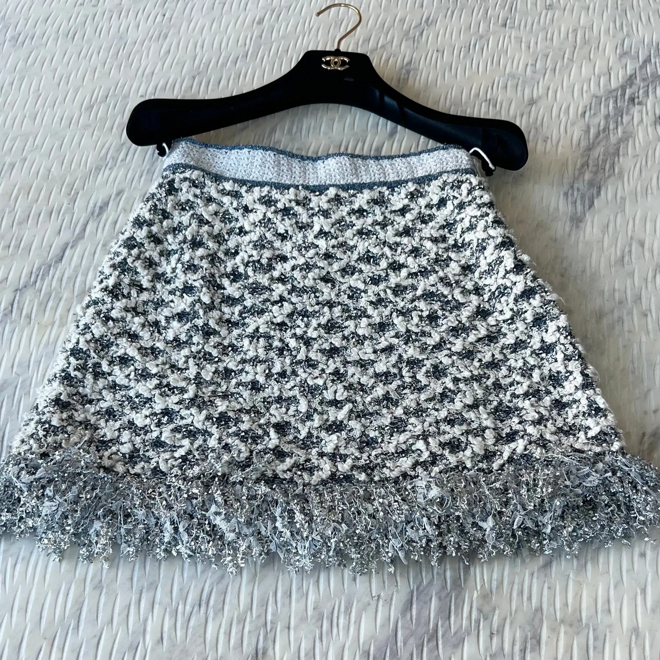 Chanel Tweed Fringe Skirt