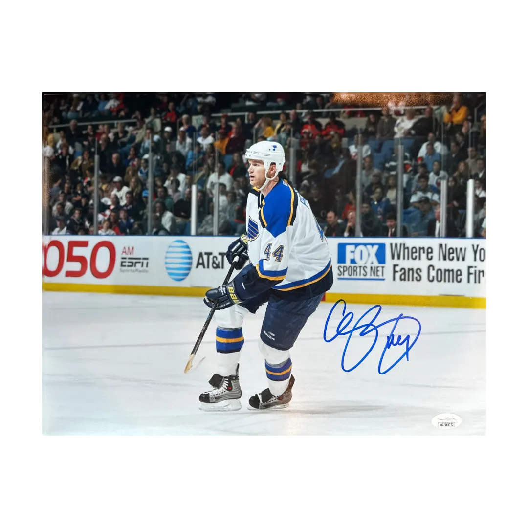 Chris Pronger St Louis Blues Autographed Horizontal 11x14 Photo - JSA COA