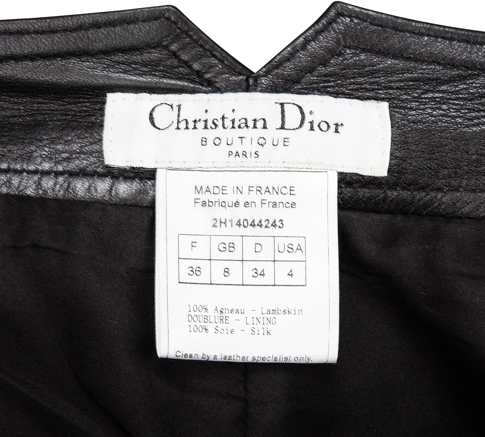 Christian Dior Fall 2002 Embellished Logo Plate Leather Pants - Luxe Designer Fashion