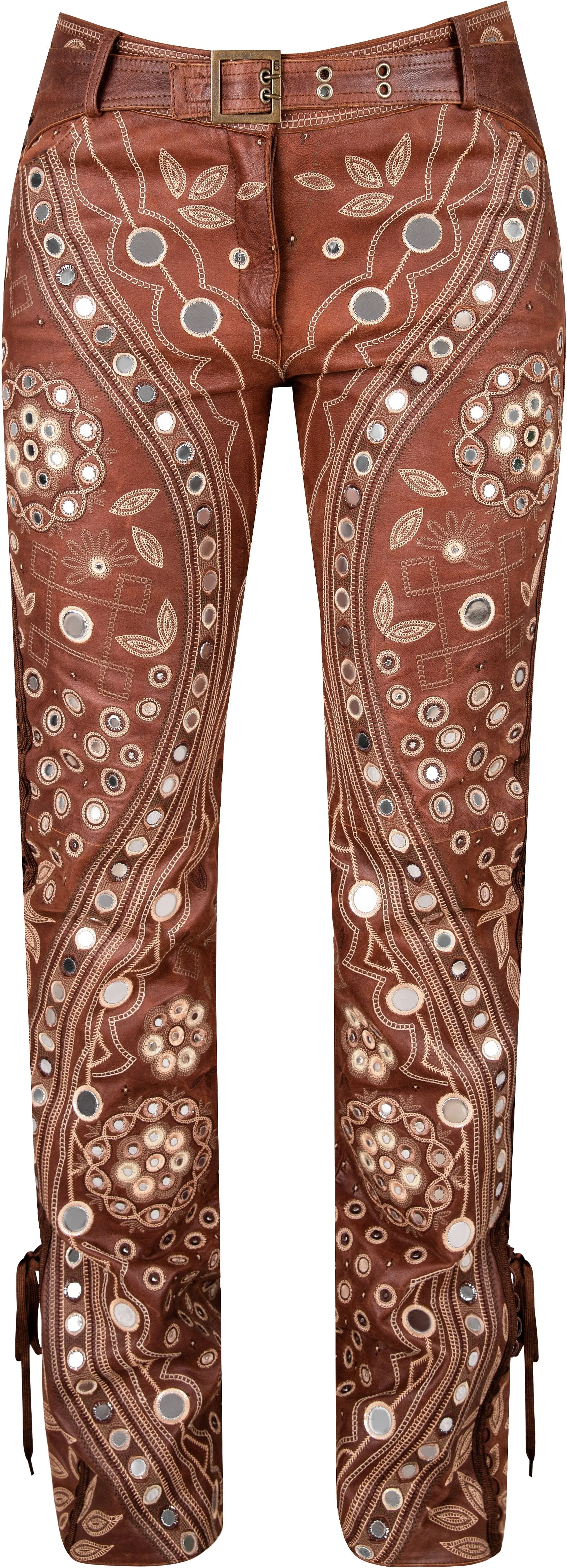 Christian Dior Fall 2002 Embroidered Leather Pants