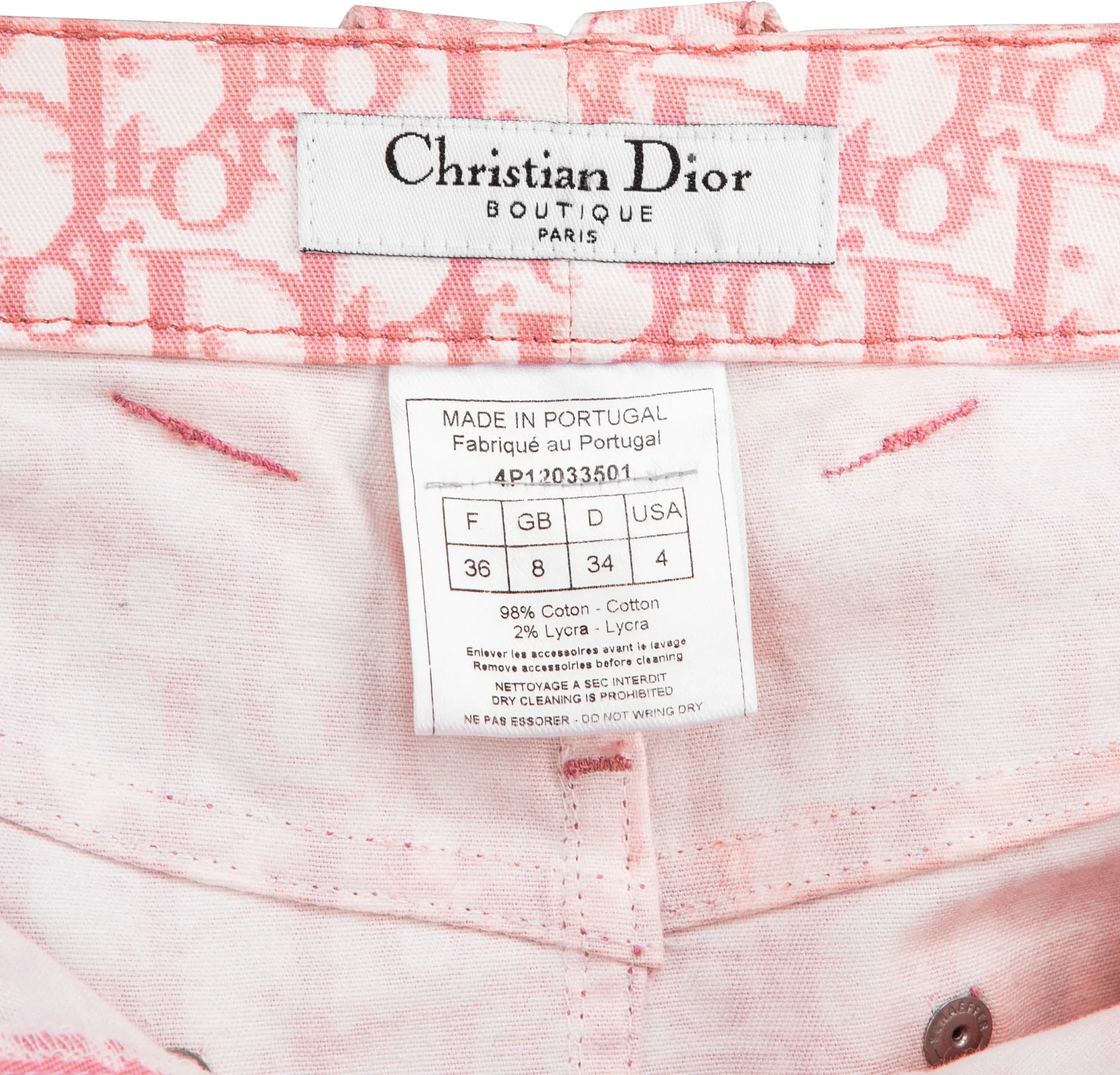 Christian Dior Spring 2004 Diorissimo Girly Mini Skirt