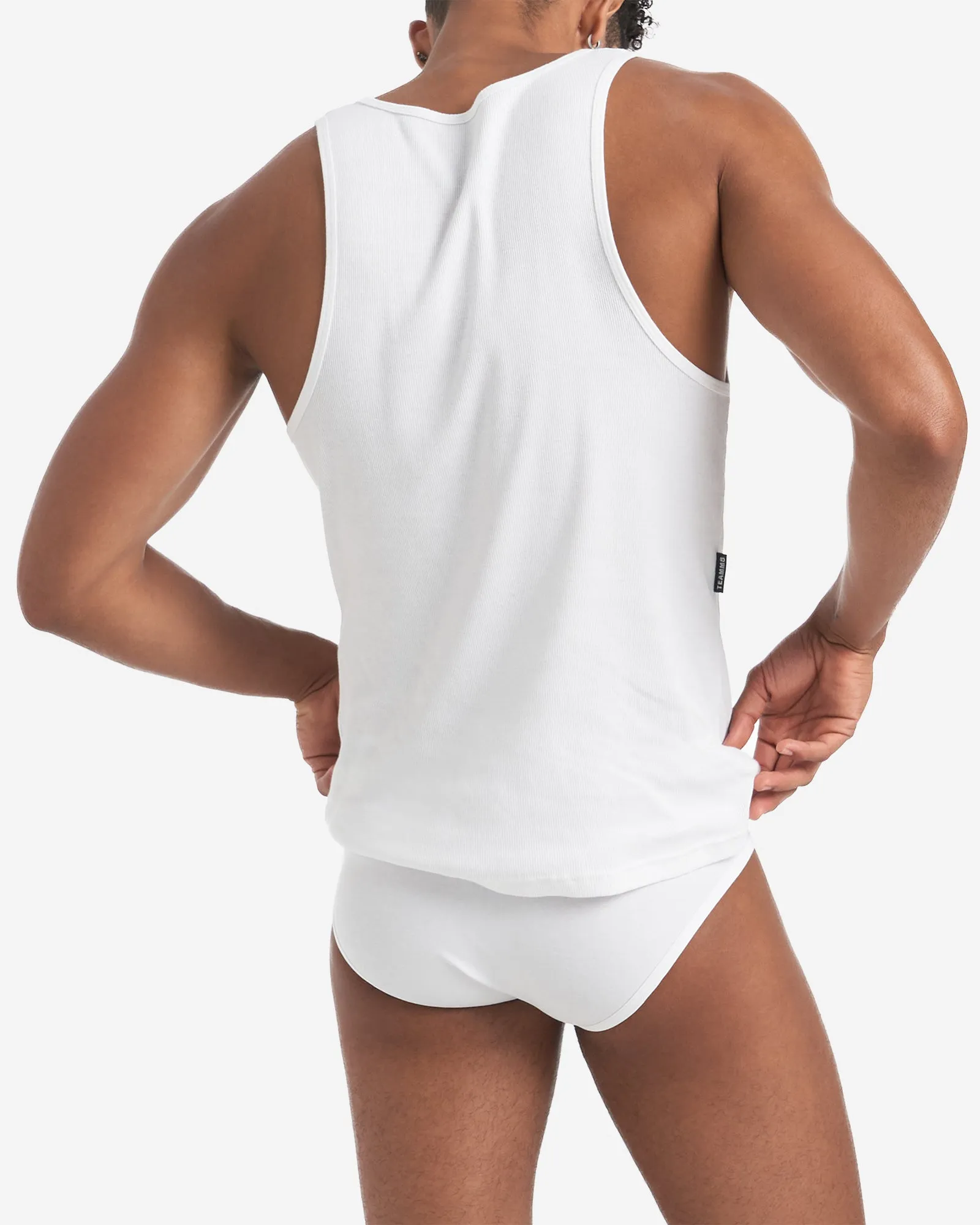 Cotton Rib Tank - White