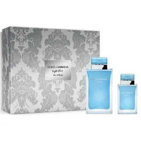 D&G Light Blue Eau Intense Set (EDP 100ml   EDP 25ml) for Women