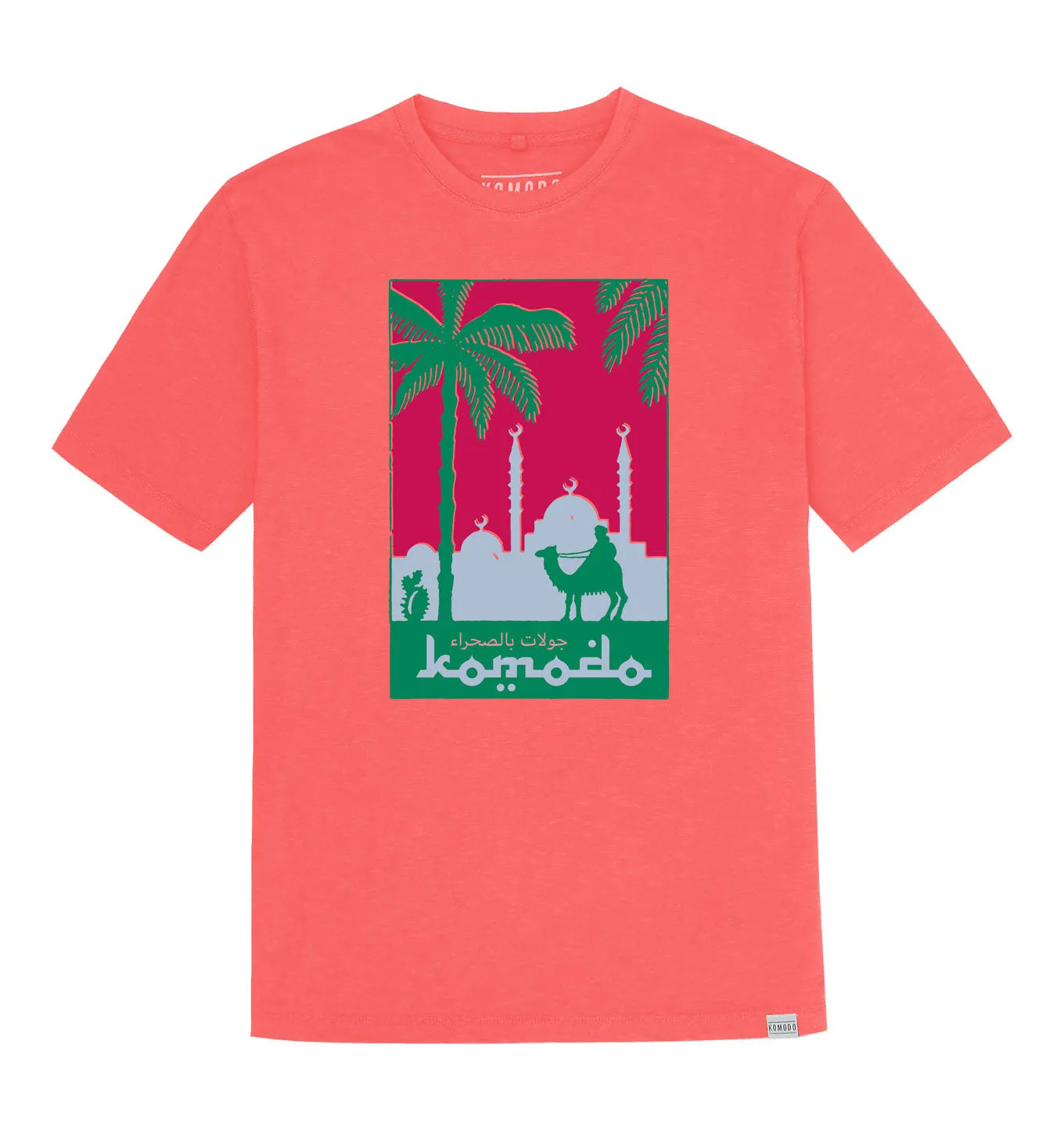 DESERT TOURS -  Organic Cotton Tee True Pink