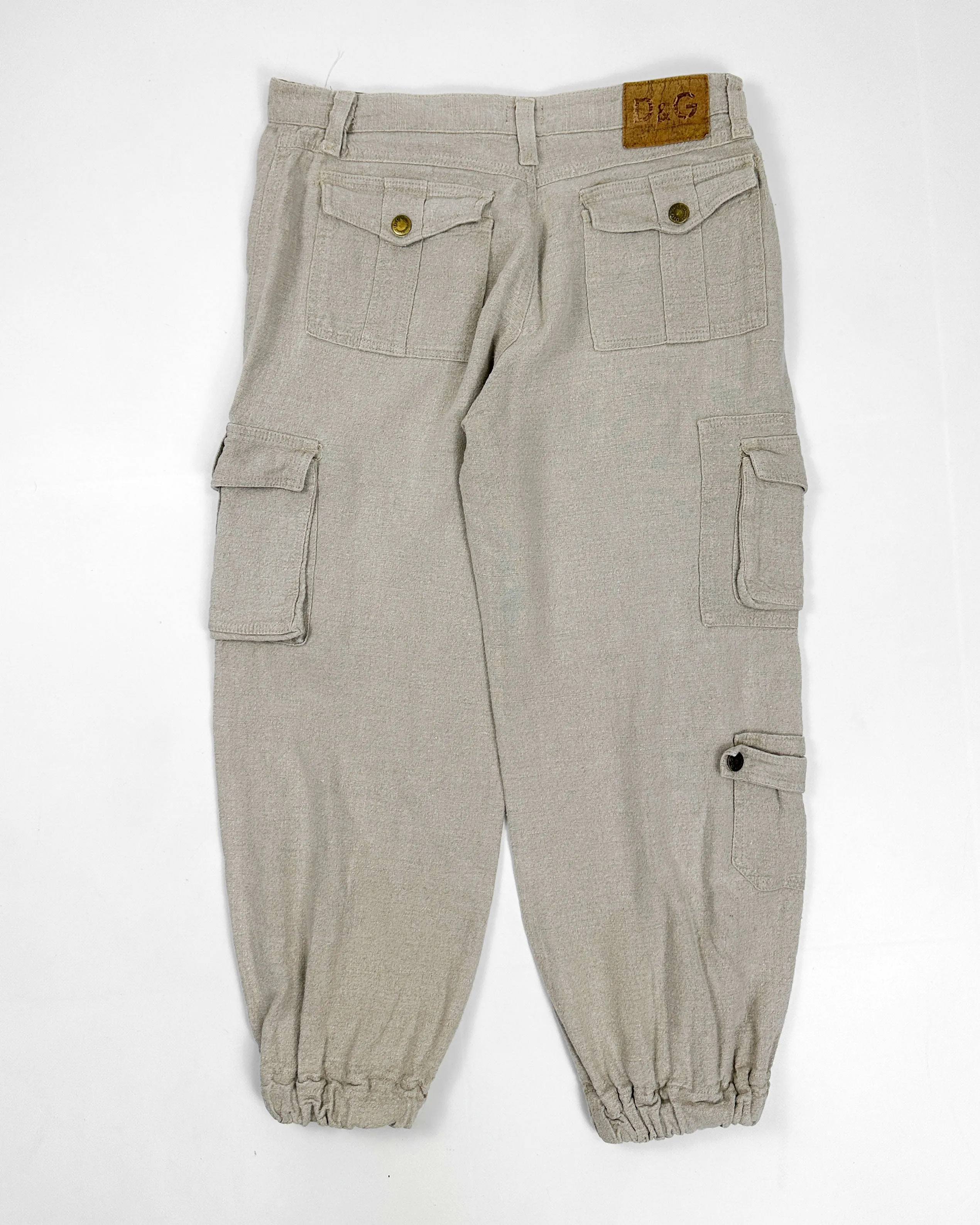 Dolce & Gabbana Hemp Jogger 3/4 Pants 1990's