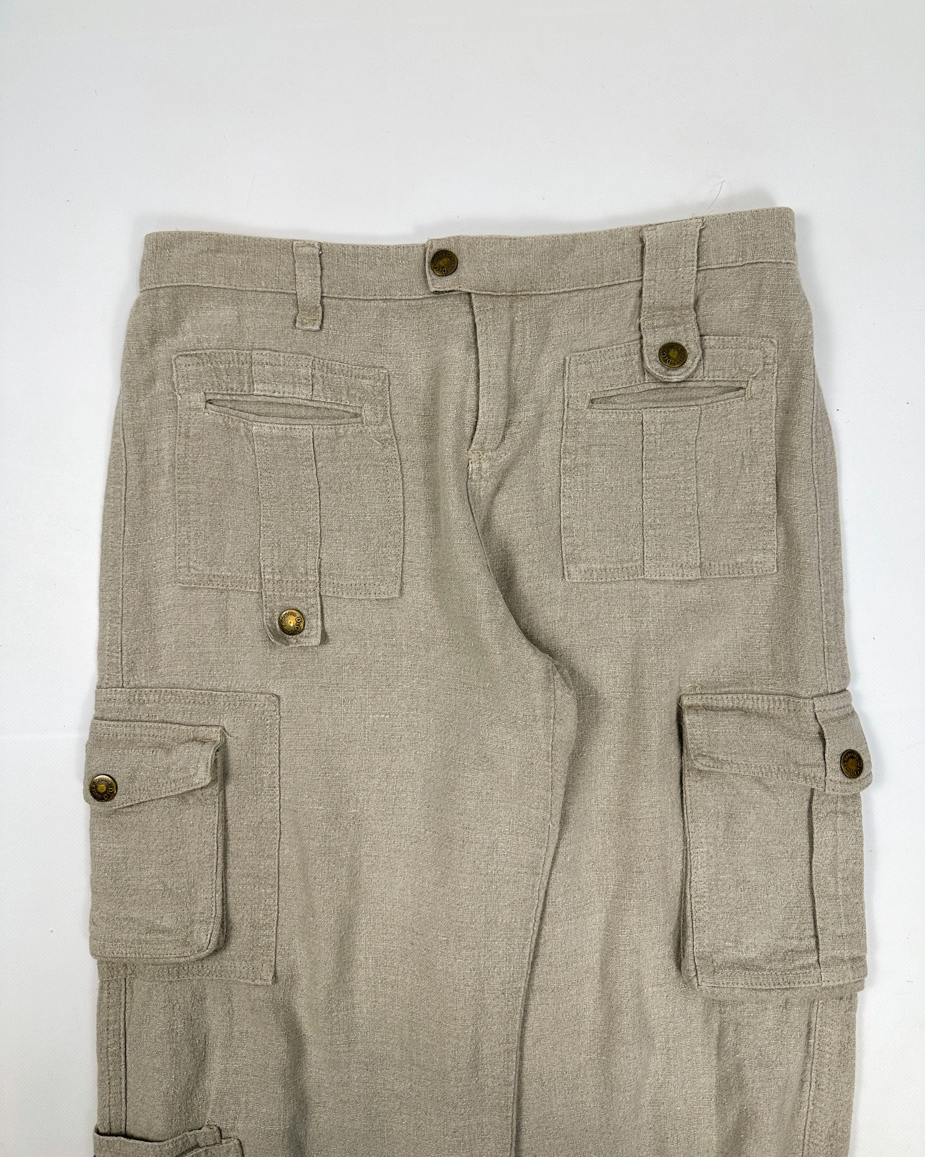 Dolce & Gabbana Hemp Jogger 3/4 Pants 1990's