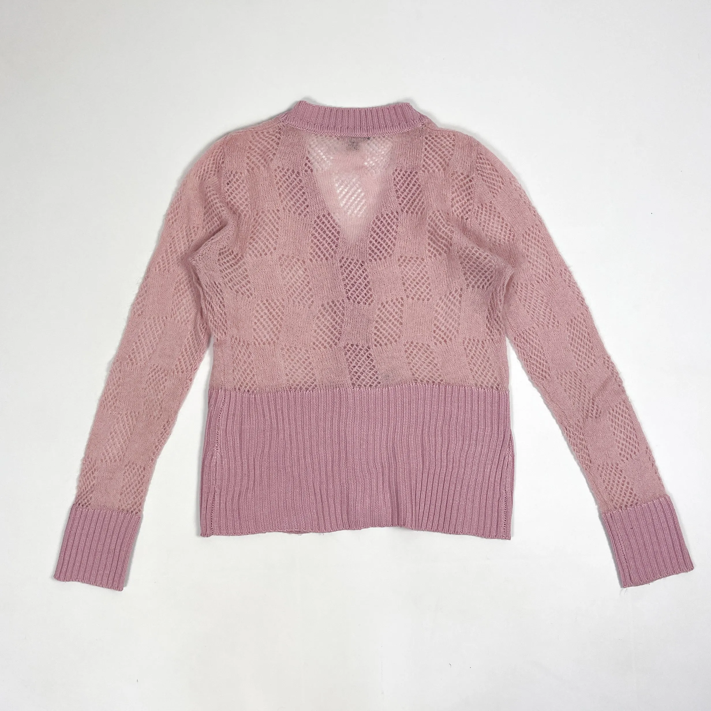 Dolce & Gabbana Pink Mohair Cardigan 2000's