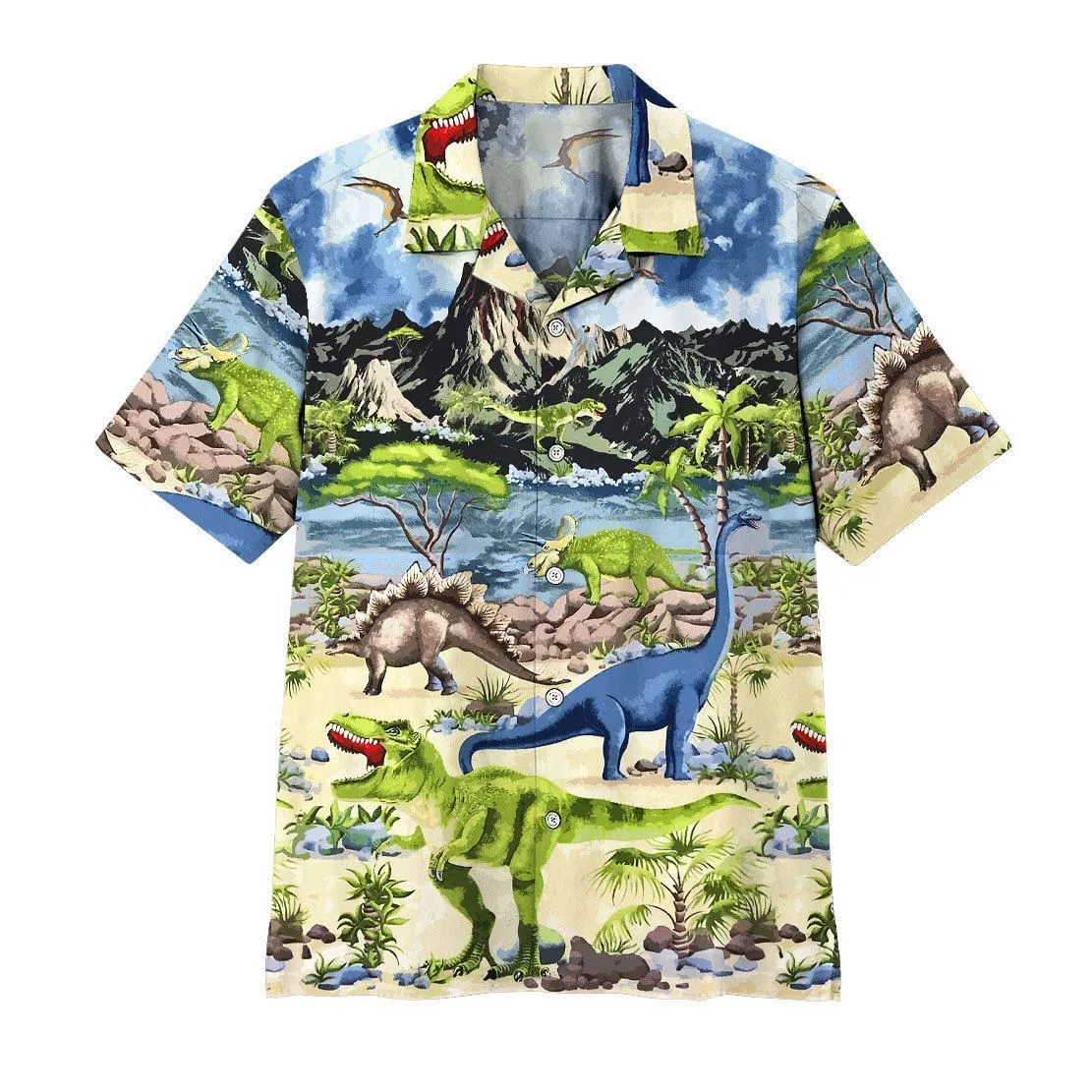 Gearhuman 3D Dinosaur Hawaii Shirt