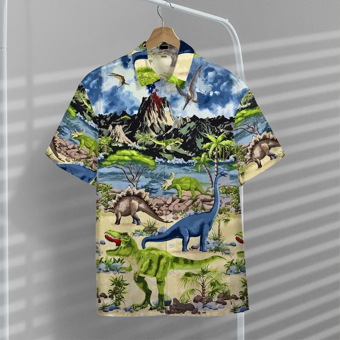 Gearhuman 3D Dinosaur Hawaii Shirt