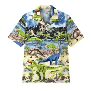 Gearhuman 3D Dinosaur Hawaii Shirt