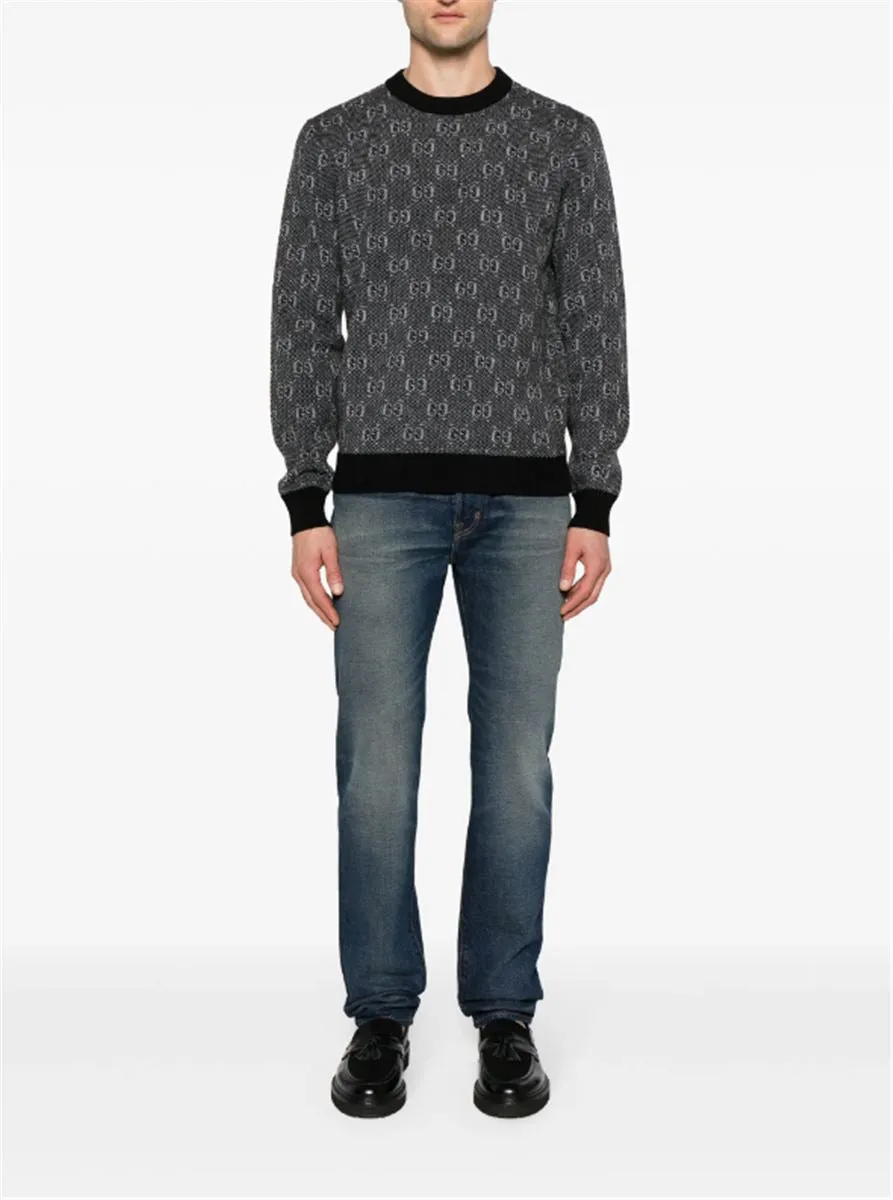 GG DAMIER-JACQUARD JUMPER