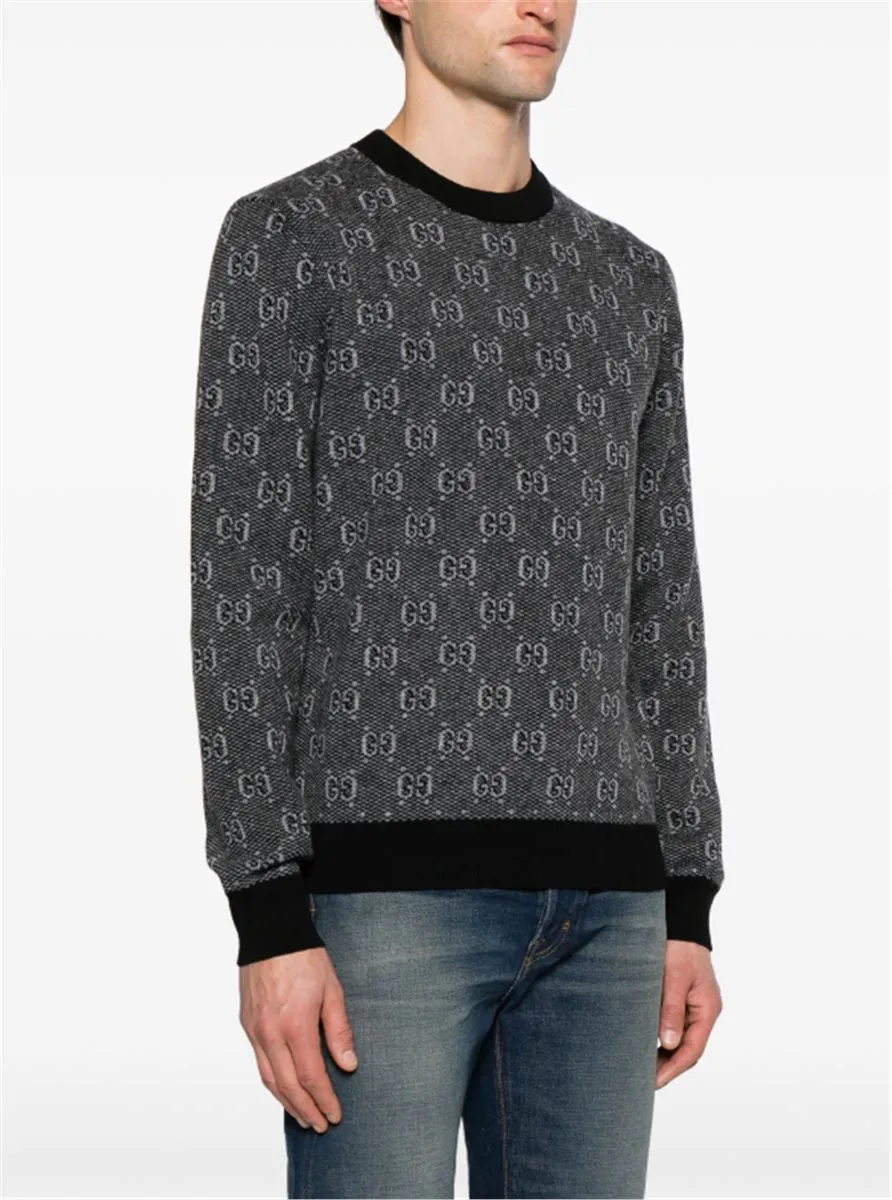 GG DAMIER-JACQUARD JUMPER