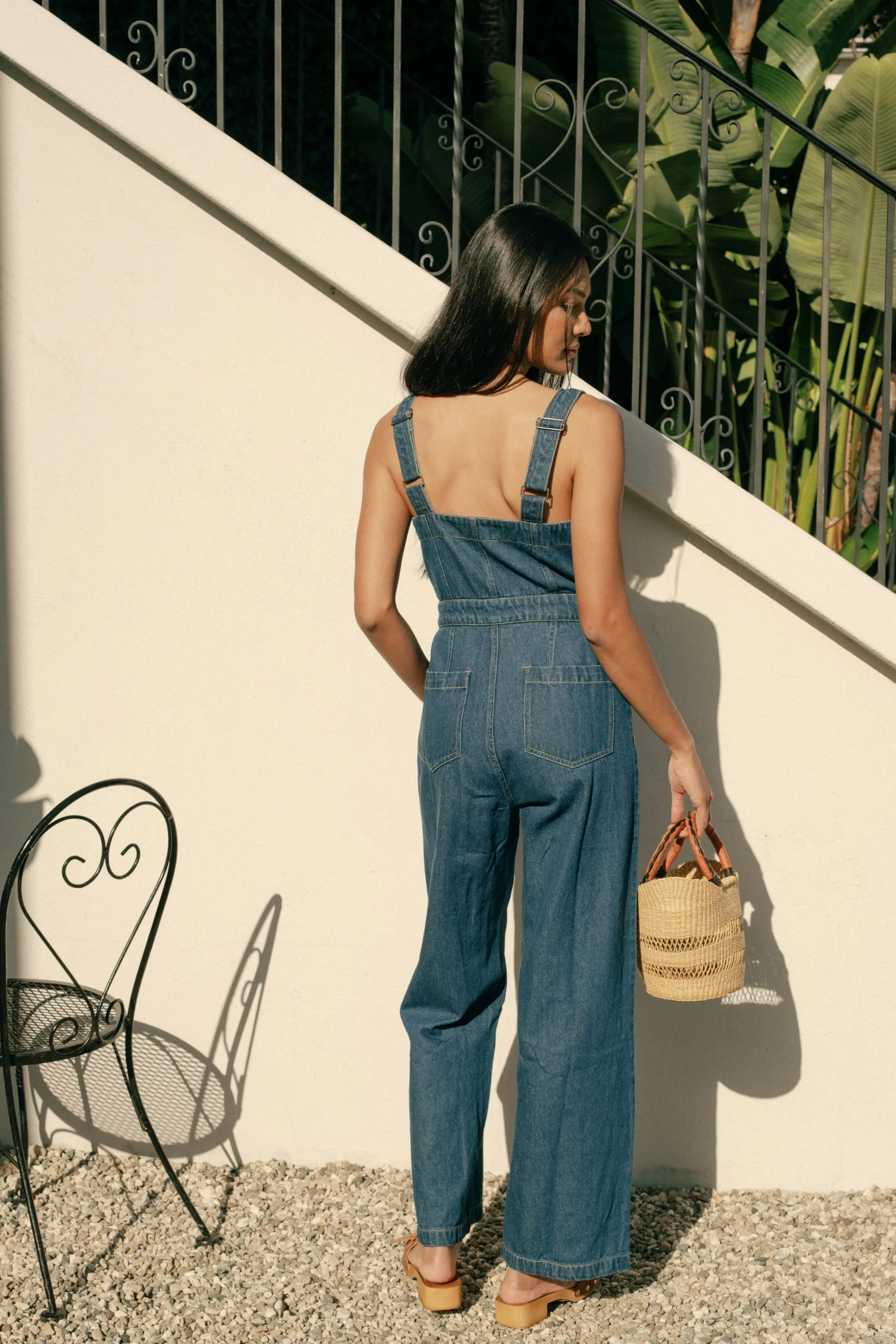 Grace Jumpsuit in Dark Denim