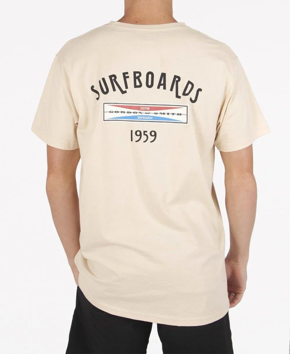 GS Surfboards Tee | Bleach Gold