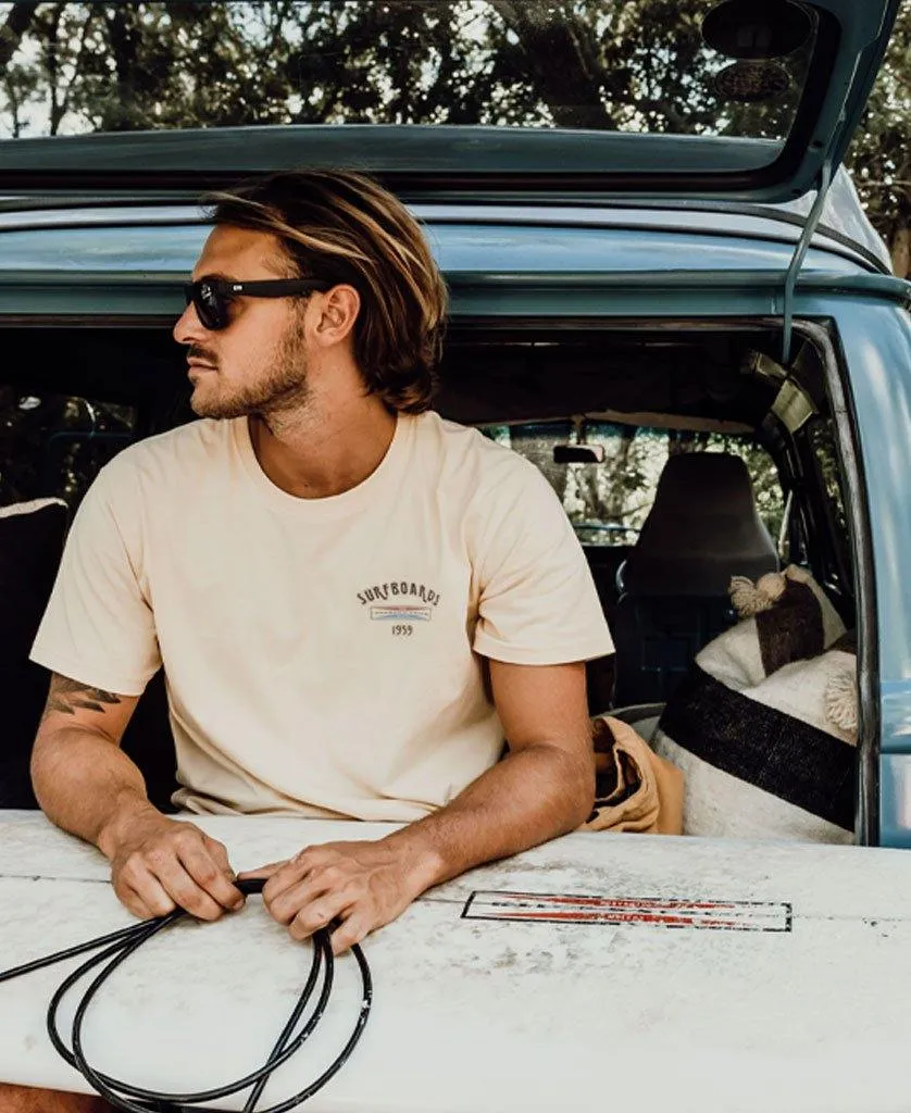 GS Surfboards Tee | Bleach Gold