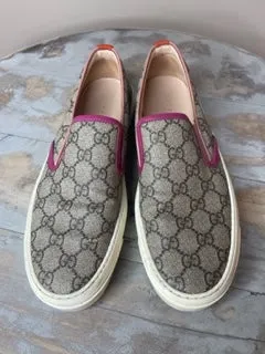 Gucci Monogram Slip-On Pumps 39