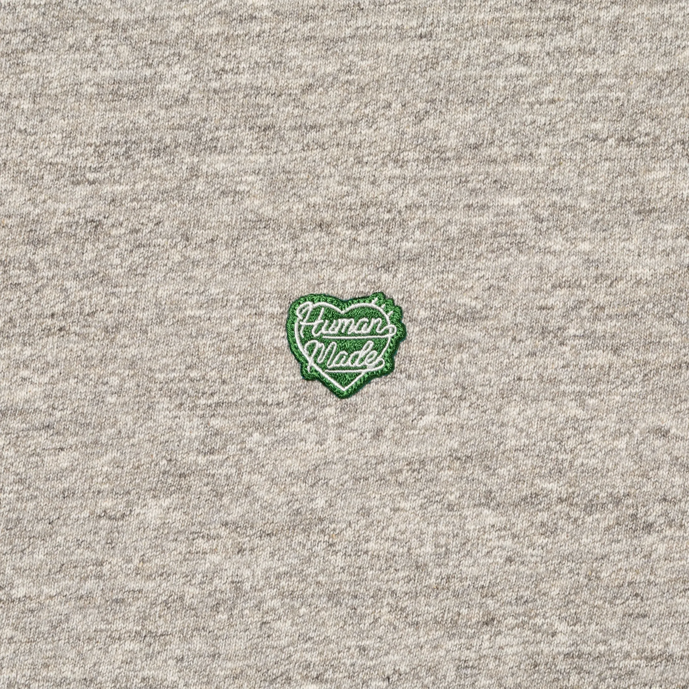 Human Made Green Heart Badge Tee Heather