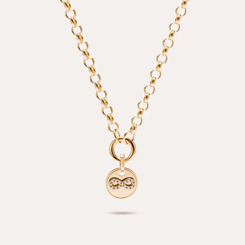 Infinite Pendant in 14kt Gold Over Sterling Silver