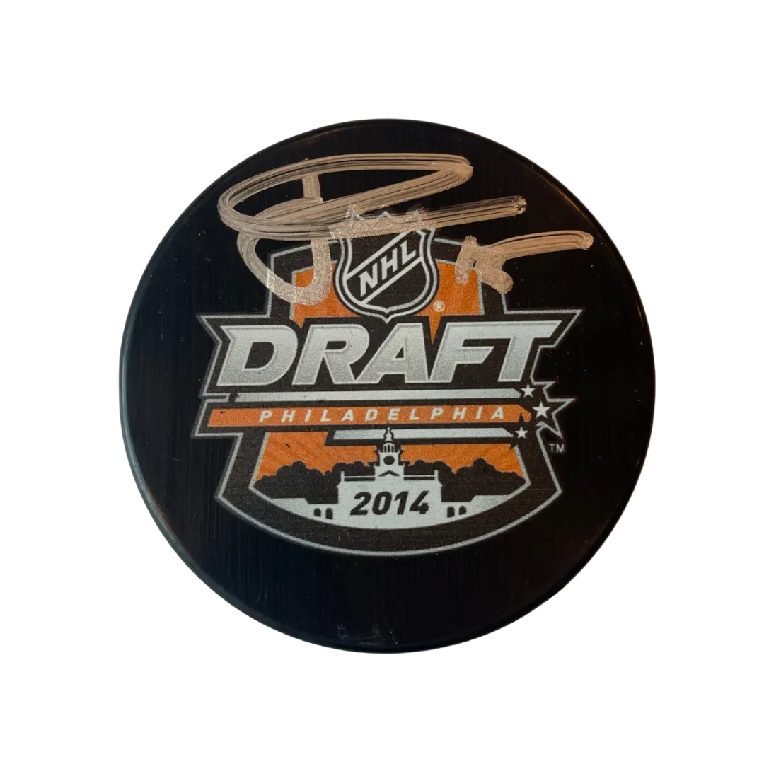 Jakub Vrana St Louis Blues Autographed 2014 NHL Draft Puck - Fan Cave COA